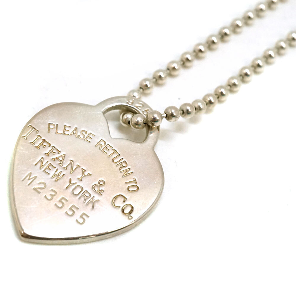 TIFFANY Co to Heart Lock Necklace Silver Motif Accessory Kantei kyoku Kita